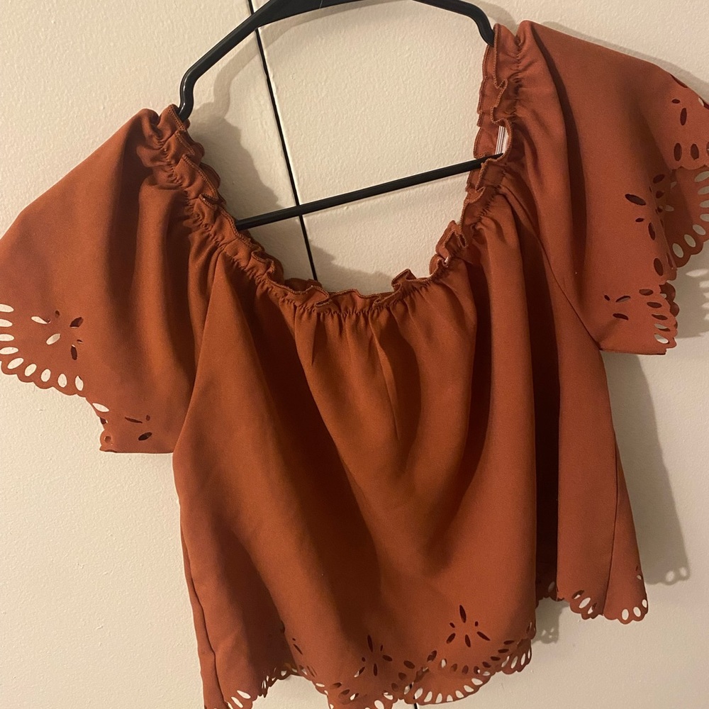 Burnt Orange Blouse